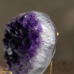 心形紫水晶簇
