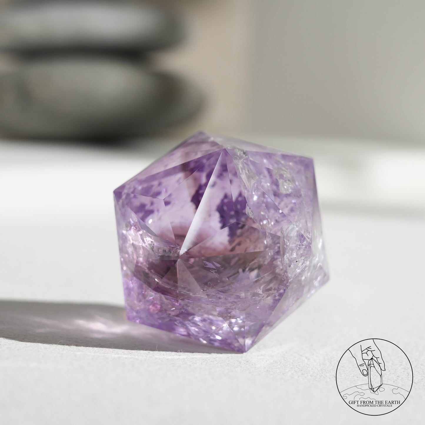 60-faceted amethyst