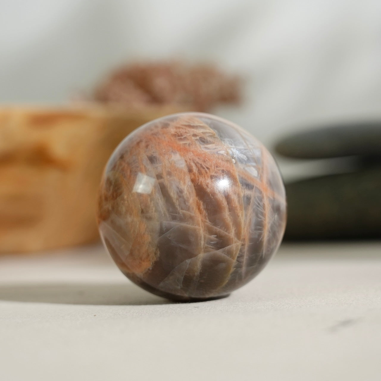 Black sunstone sphere