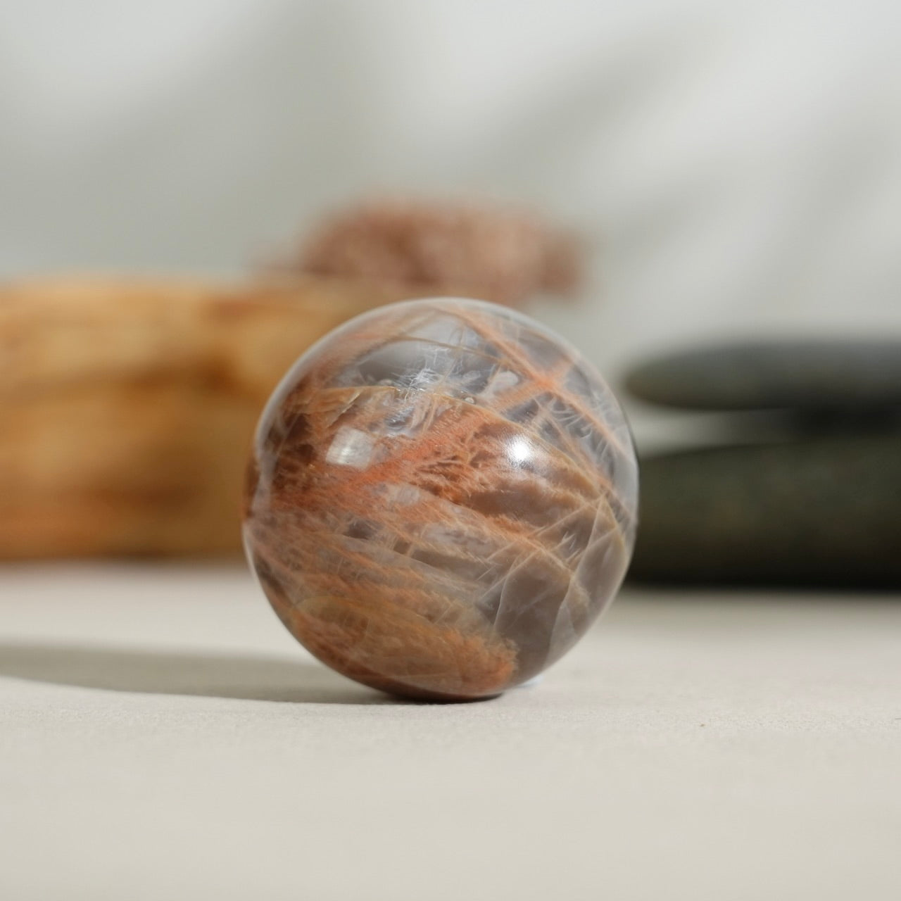 Black sunstone sphere