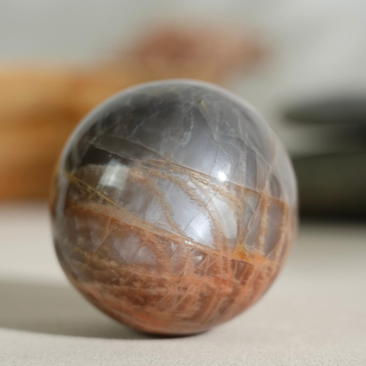 Black sunstone sphere