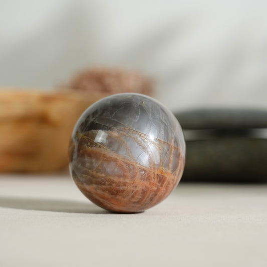 Black sunstone sphere