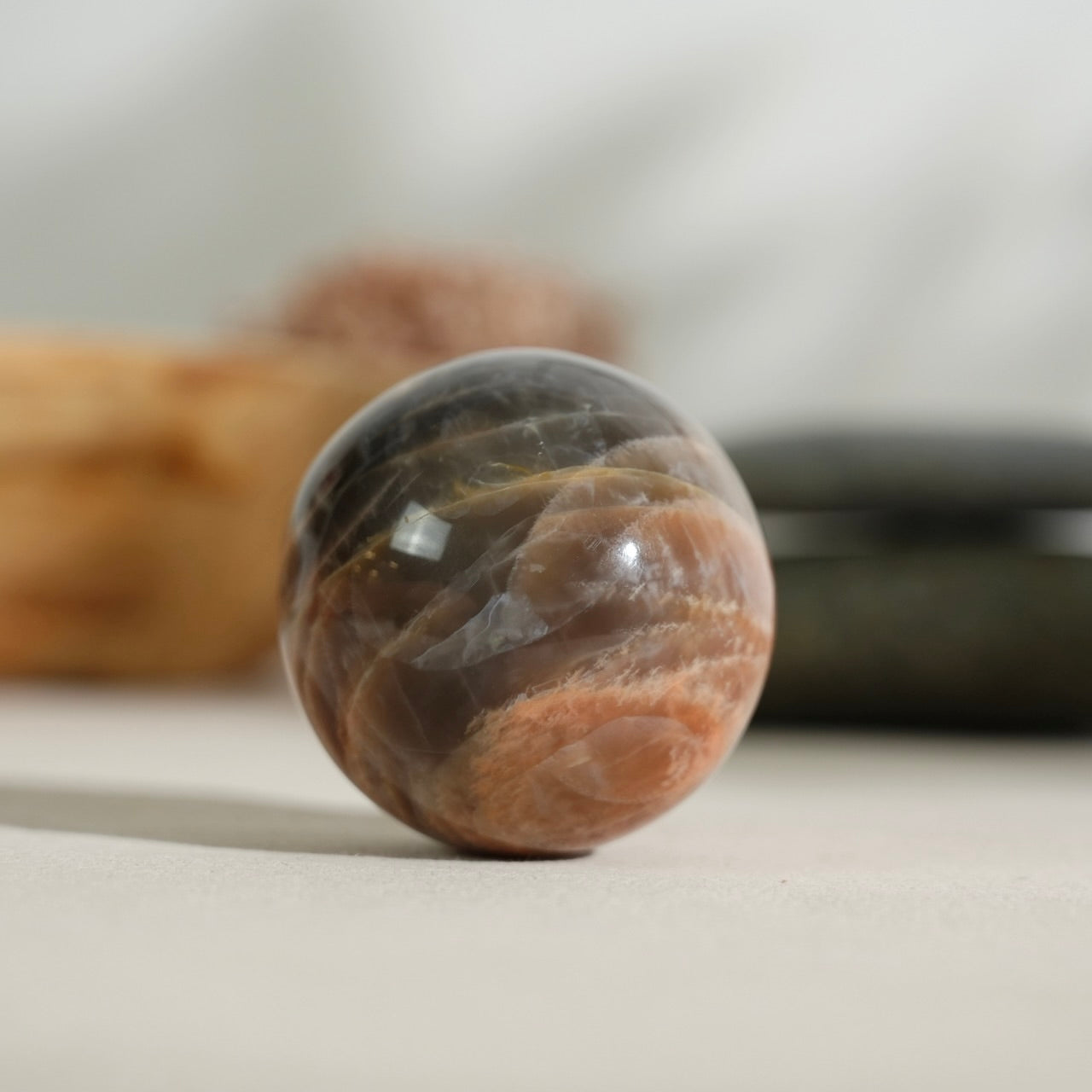 Black sunstone sphere