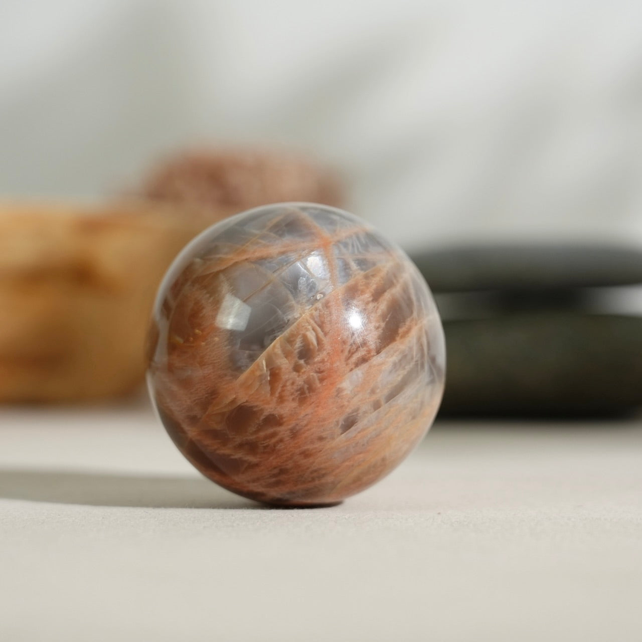 Black sunstone sphere