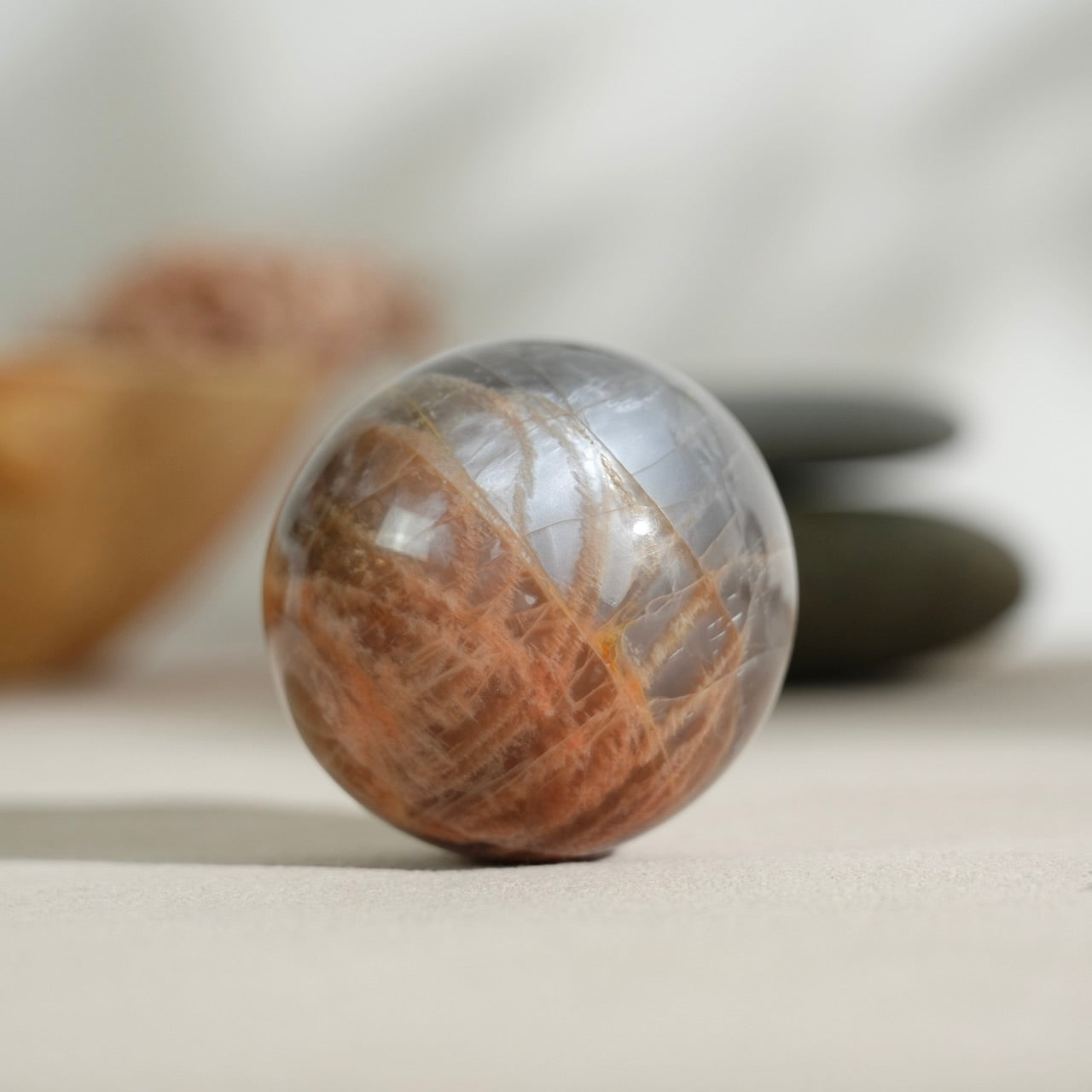 Black sunstone sphere
