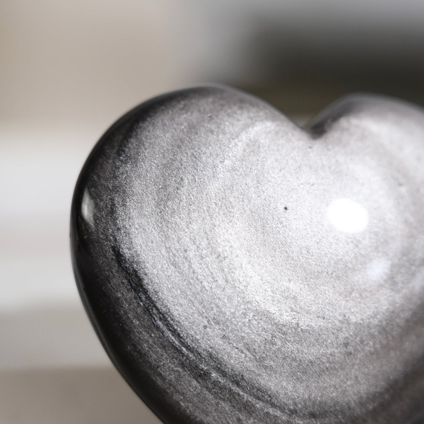 Golden obsidian heart