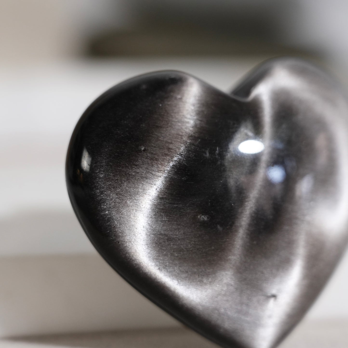 Golden obsidian heart