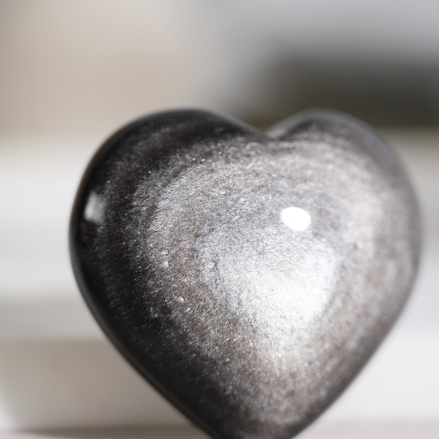 Golden obsidian heart