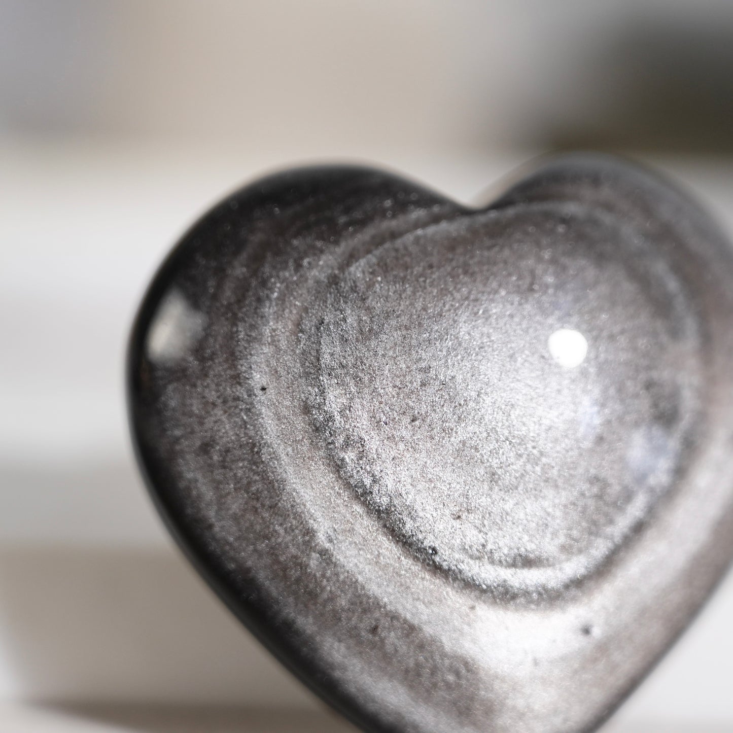 Golden obsidian heart