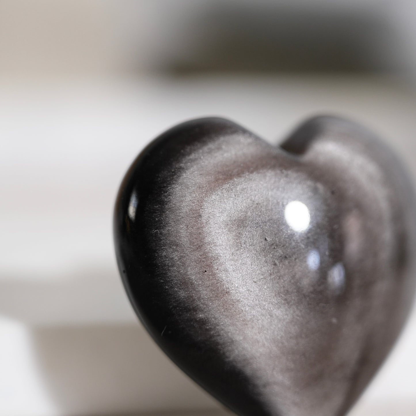 Golden obsidian heart