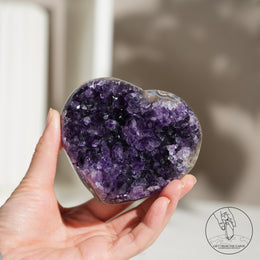 心形紫水晶簇