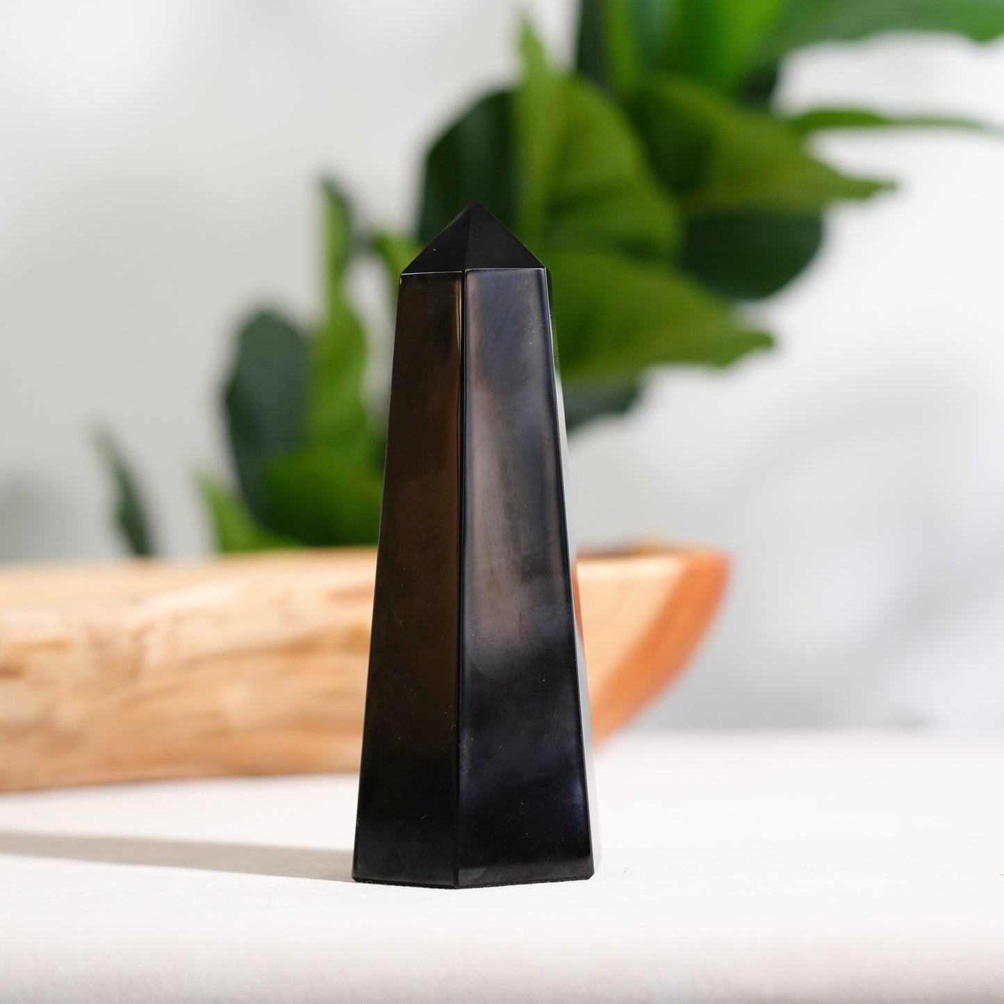 Golden obsidian sphere