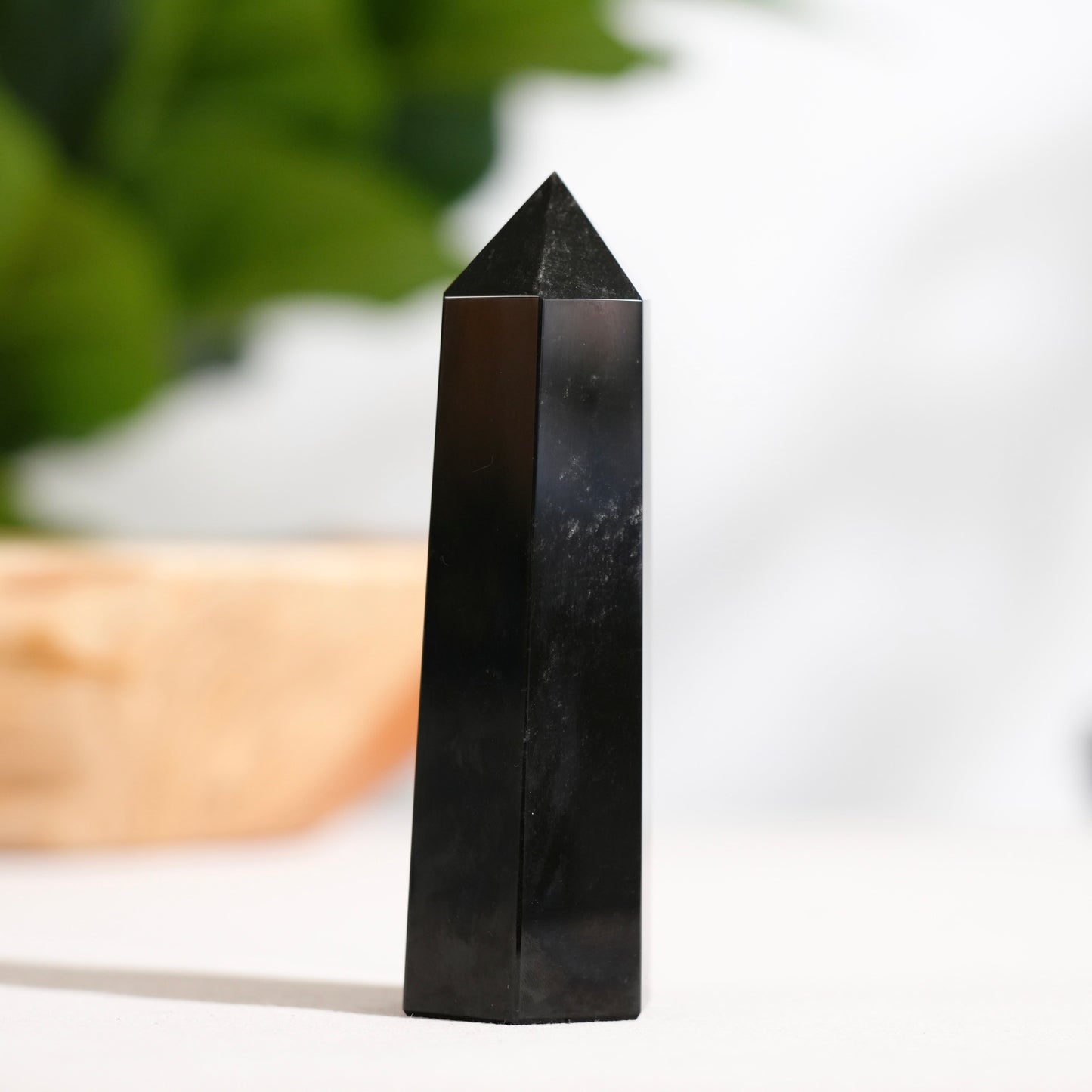 Golden obsidian sphere