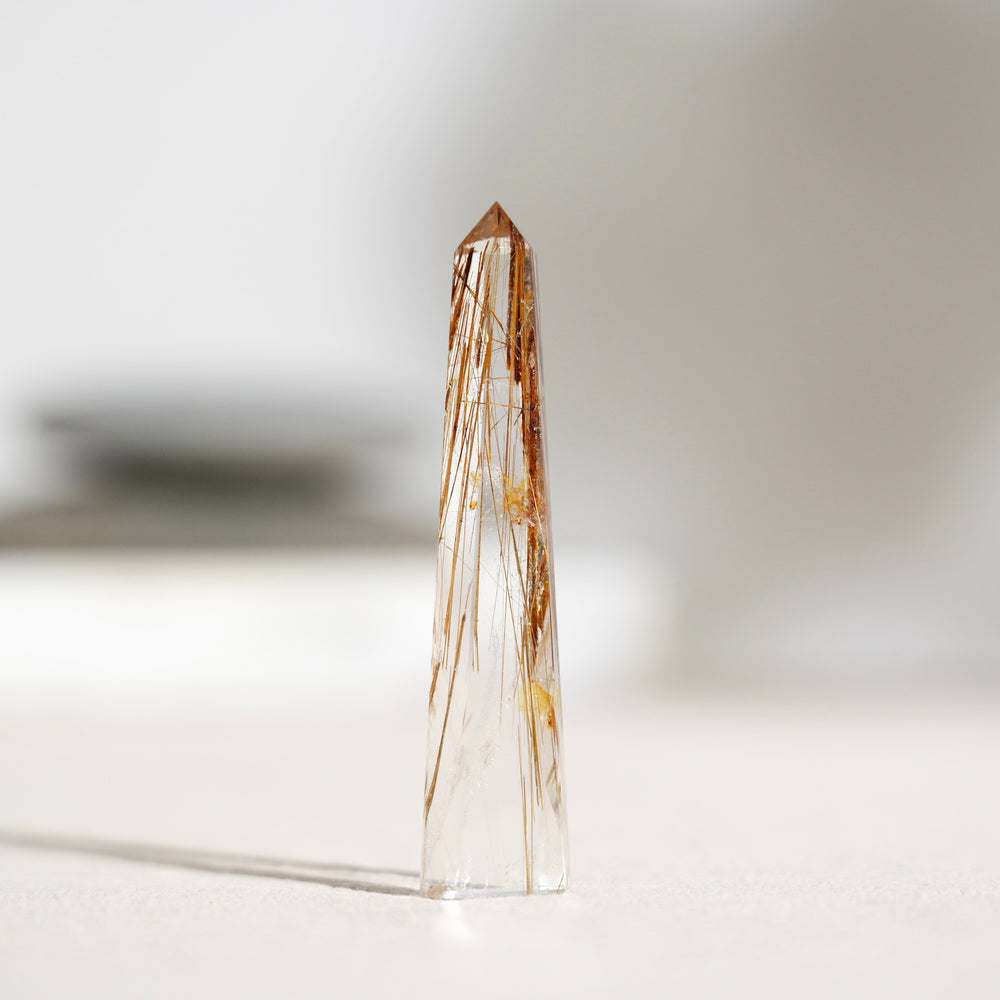 Rutilated Quartz Tower