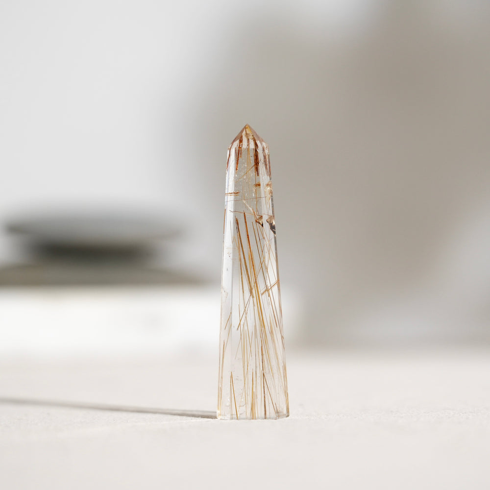 Rutilated Quartz Tower