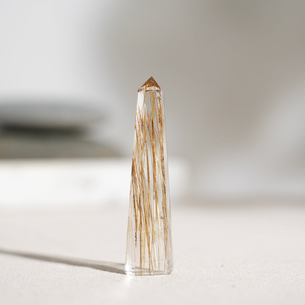 Rutilated Quartz Tower