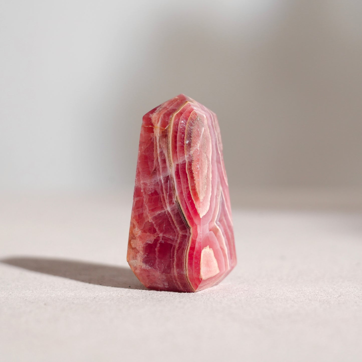 Argentinian rhodochrosite point