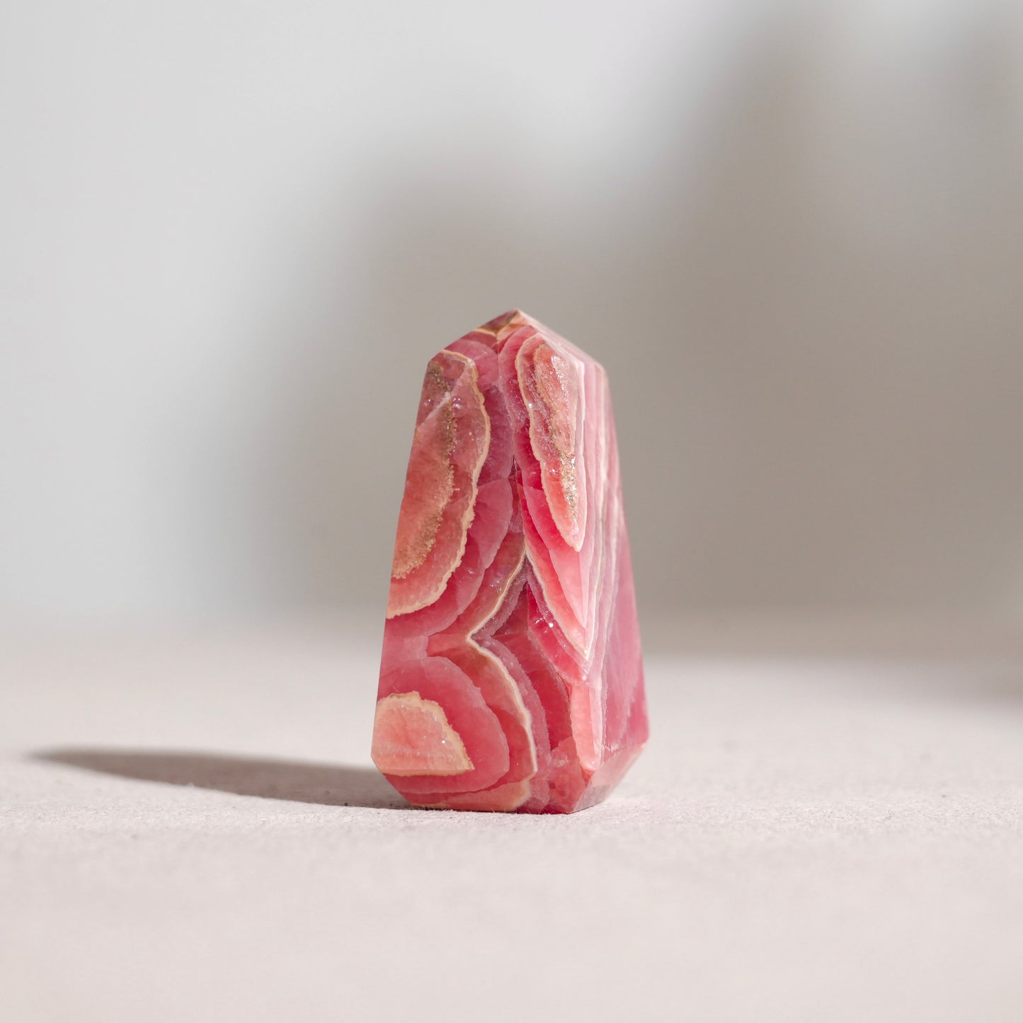 Argentinian rhodochrosite point