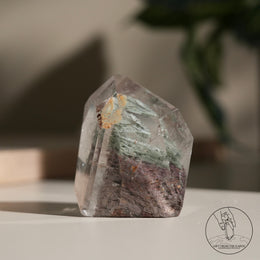 千層紅綠幽靈水晶柱