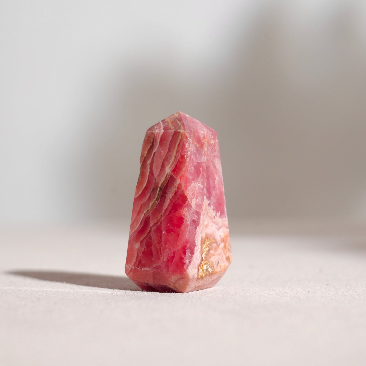 Argentinian rhodochrosite point