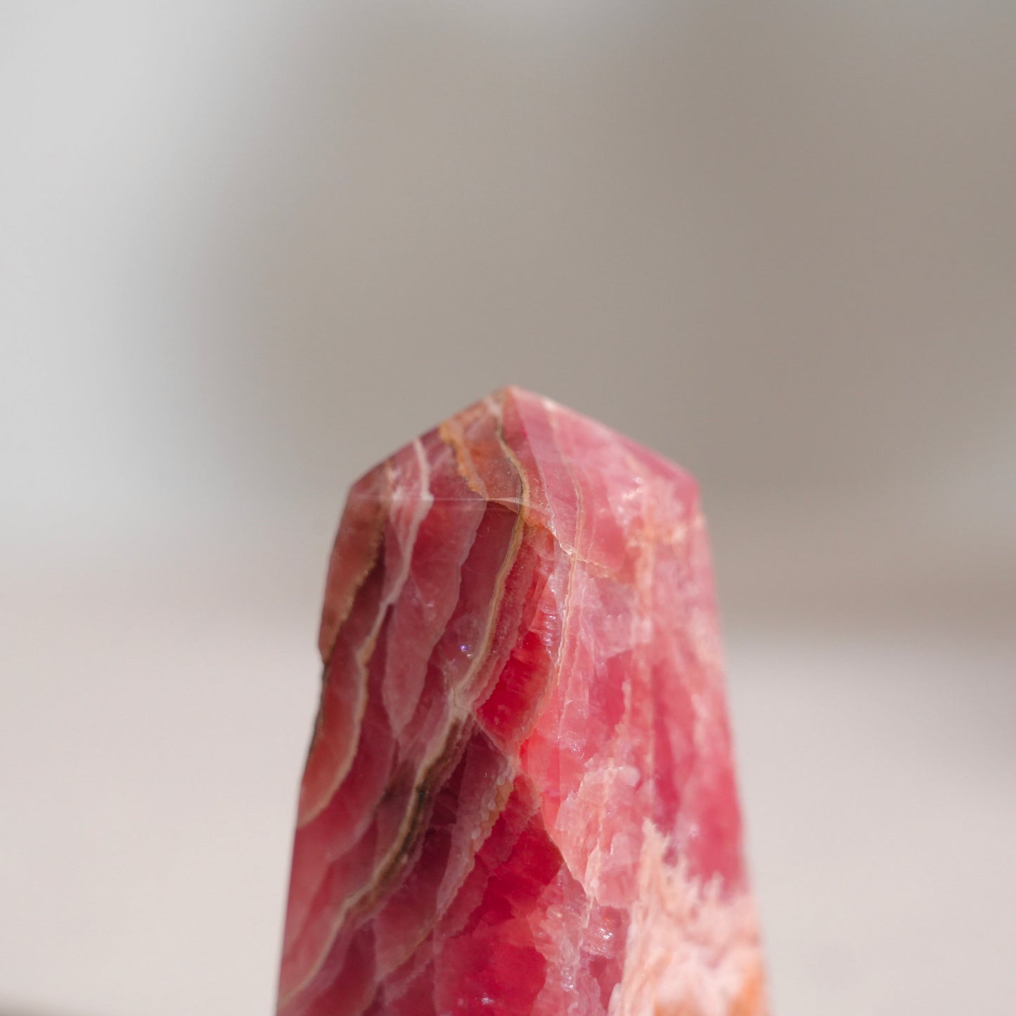 Argentinian rhodochrosite point