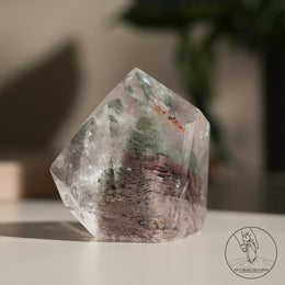 千層紅綠幽靈水晶柱