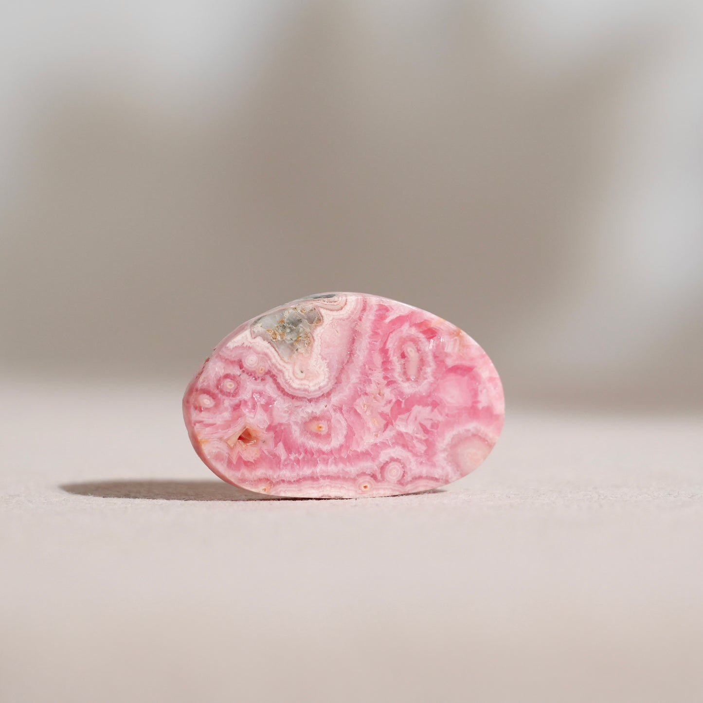 Argentinian rhodochrosite slice
