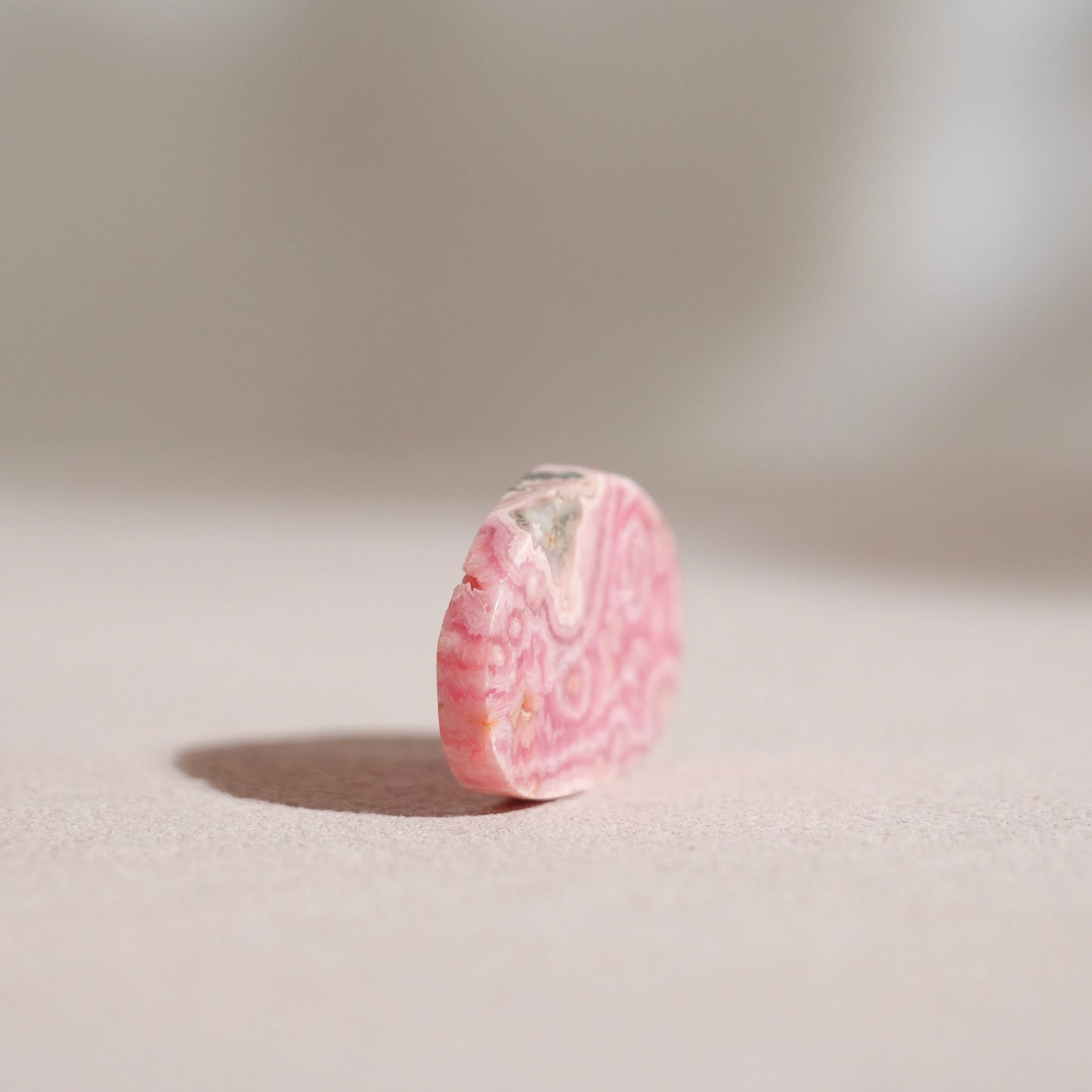 Argentinian rhodochrosite slice