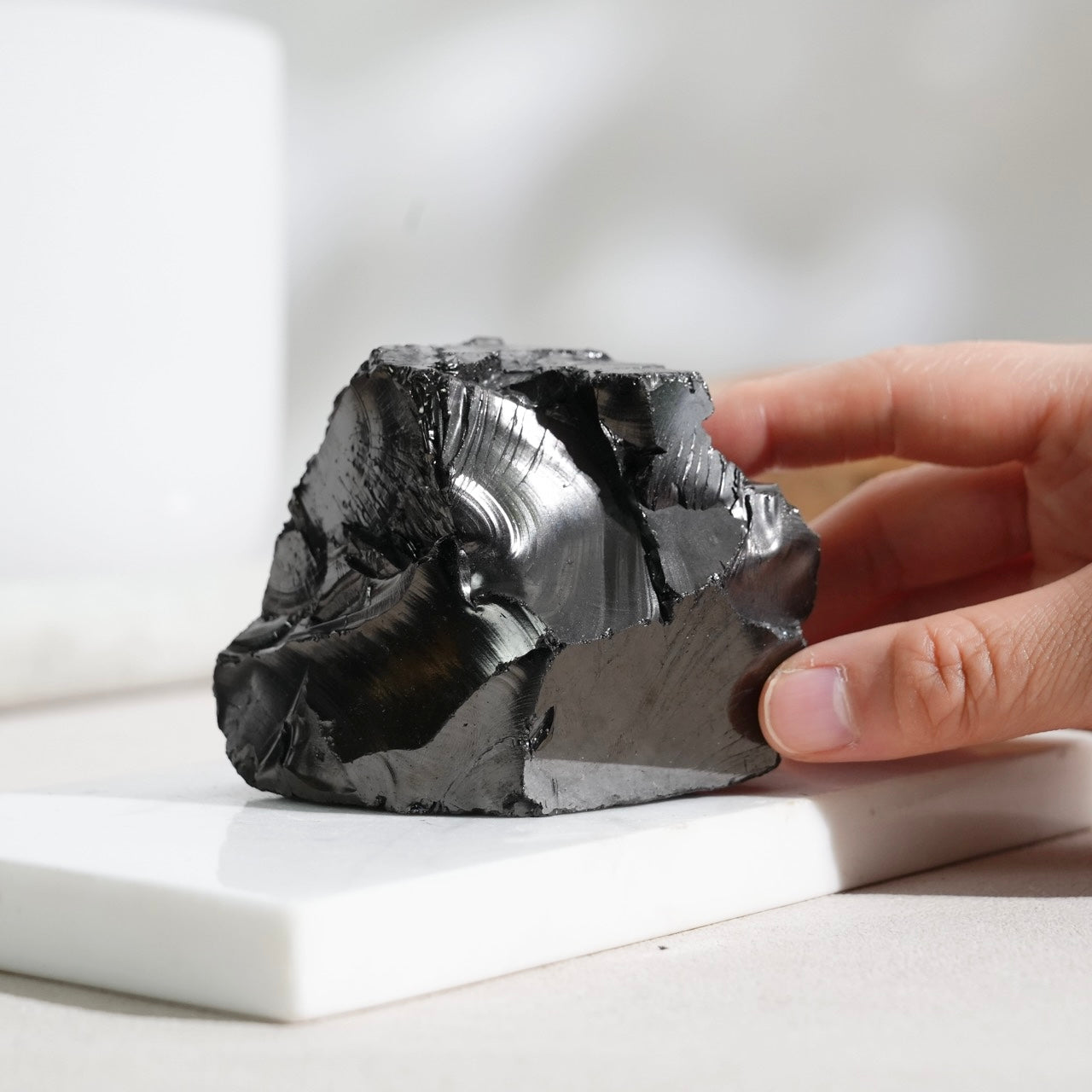 Colombian carbon-included quartz 