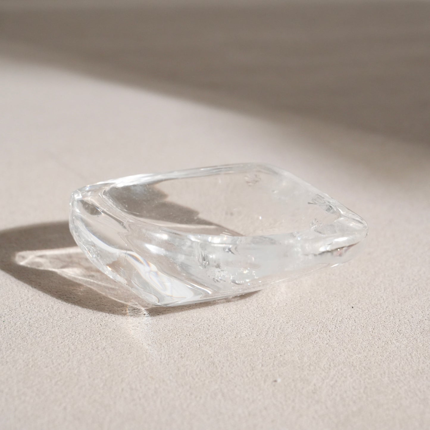 Clear quartz bowl