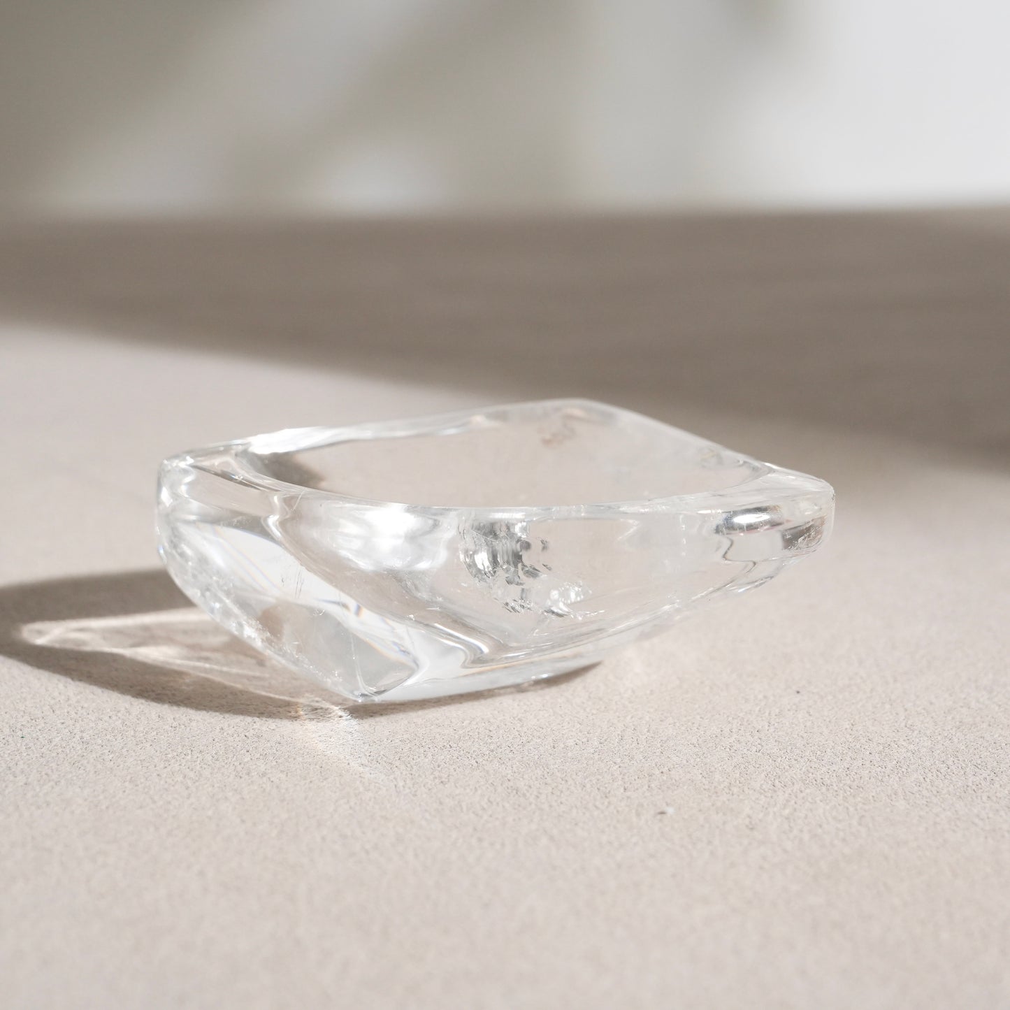 Clear quartz bowl
