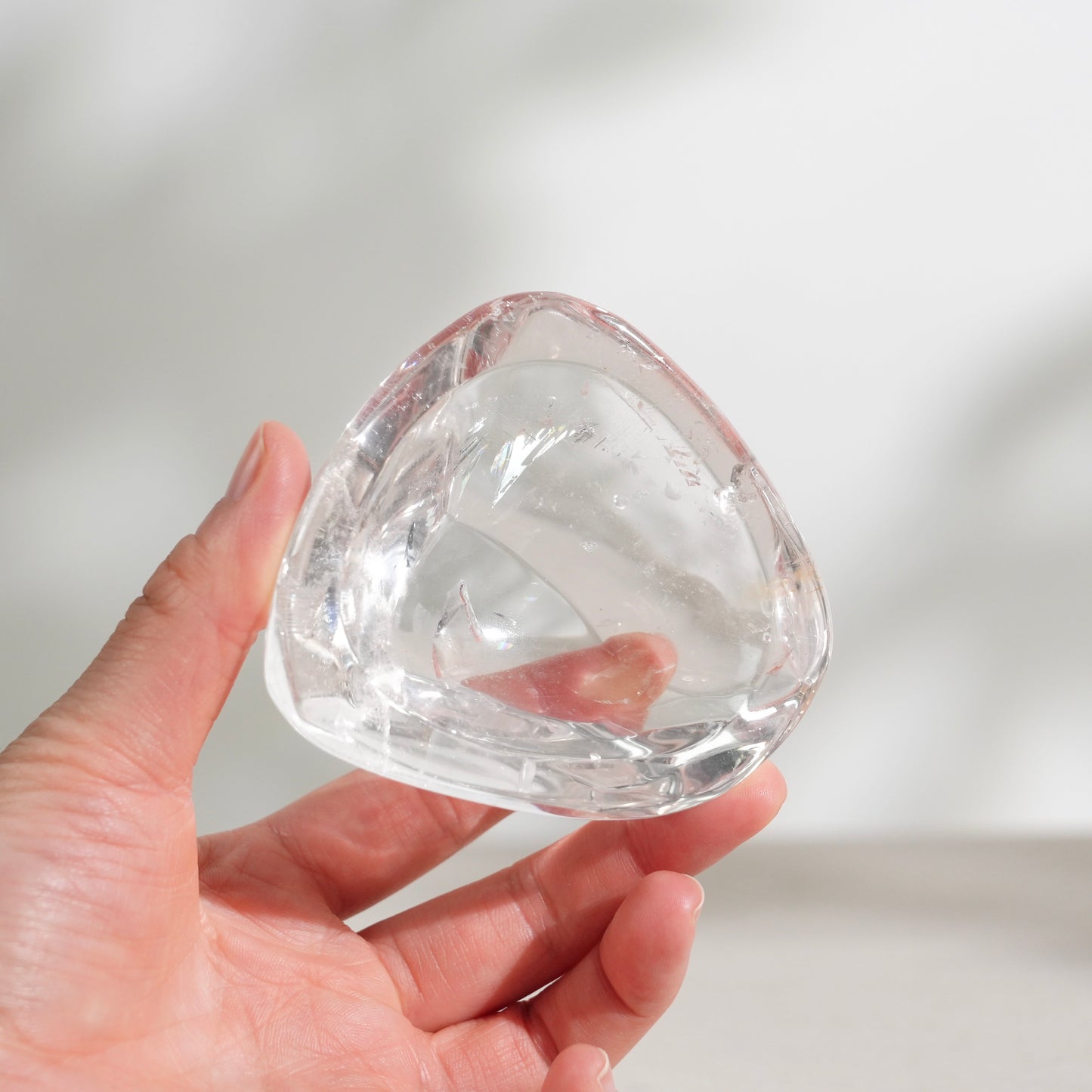 Clear quartz bowl