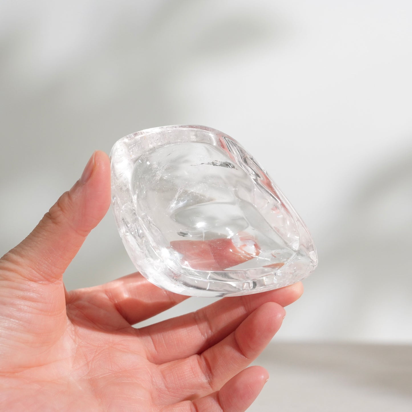 Clear quartz bowl