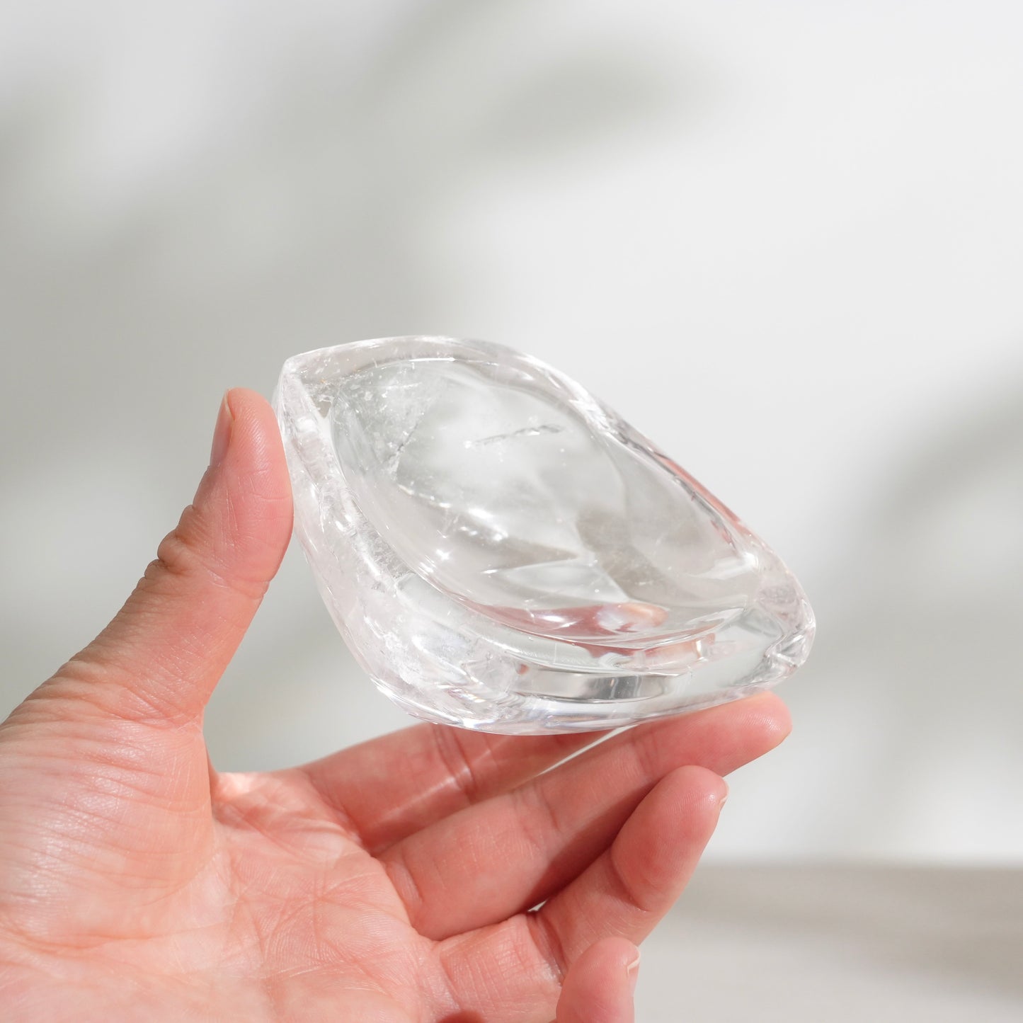 Clear quartz bowl
