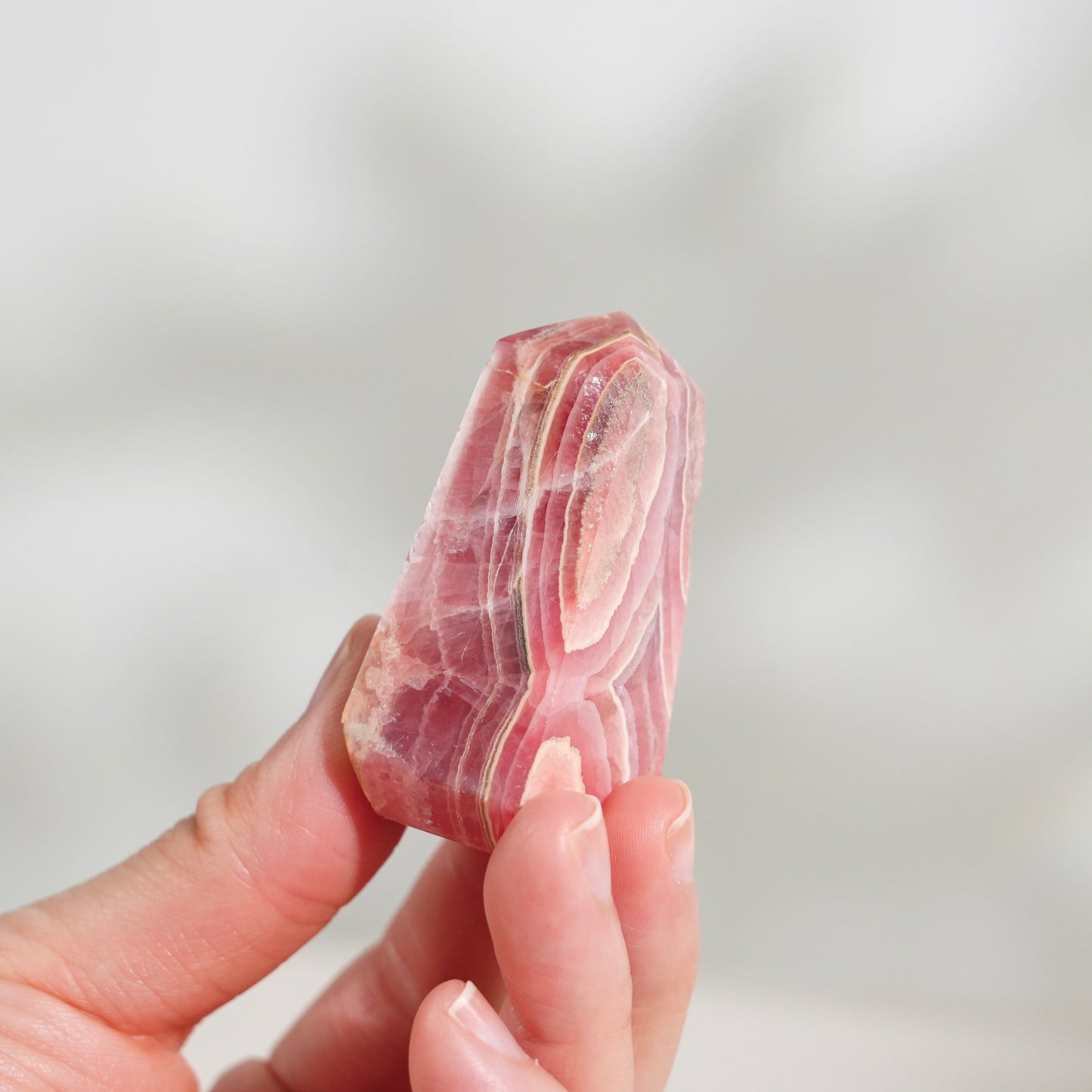 Argentinian rhodochrosite point