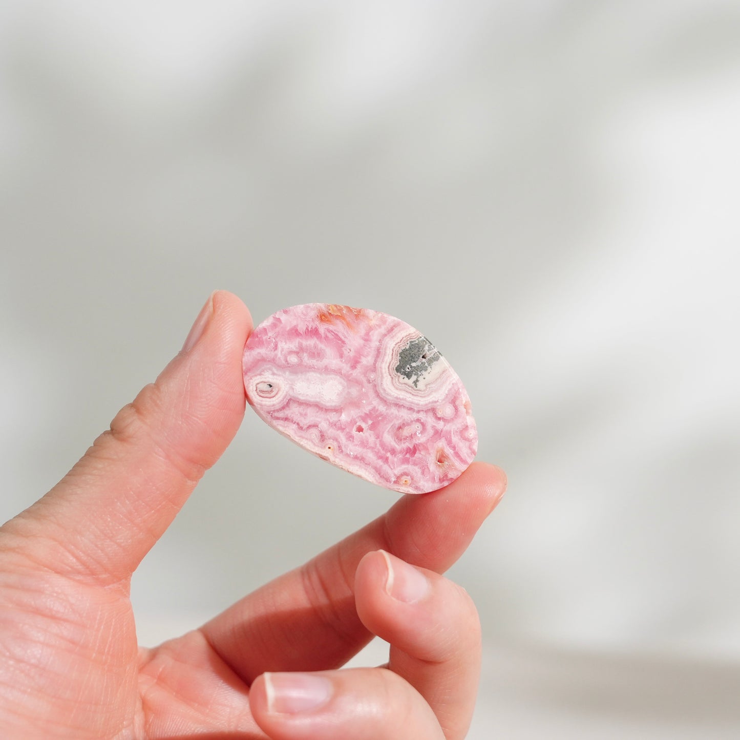 Argentinian rhodochrosite slice