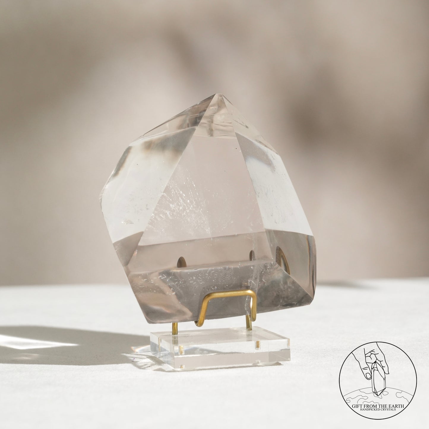 Clear quartz freeform