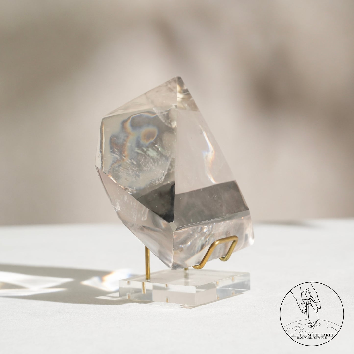 Clear quartz freeform