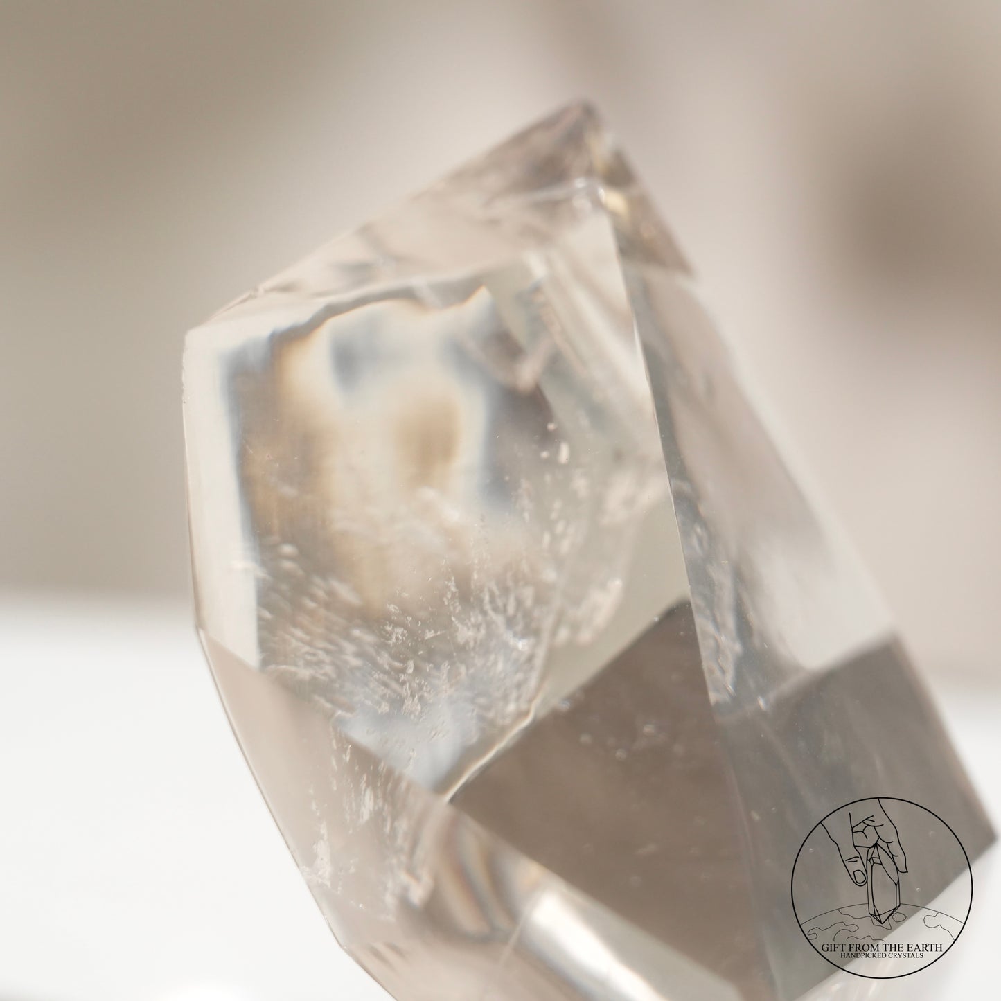 Clear quartz freeform