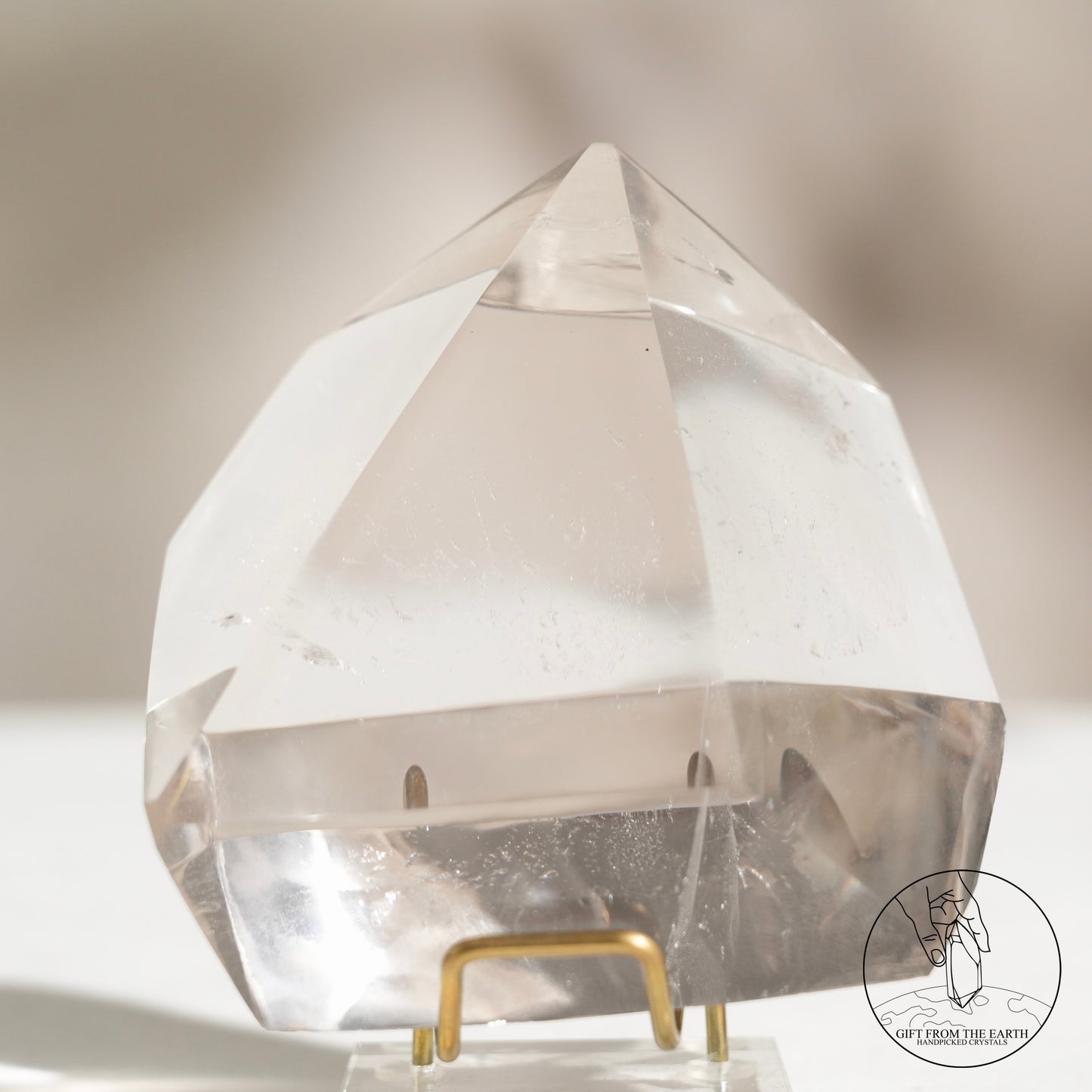 Clear quartz freeform