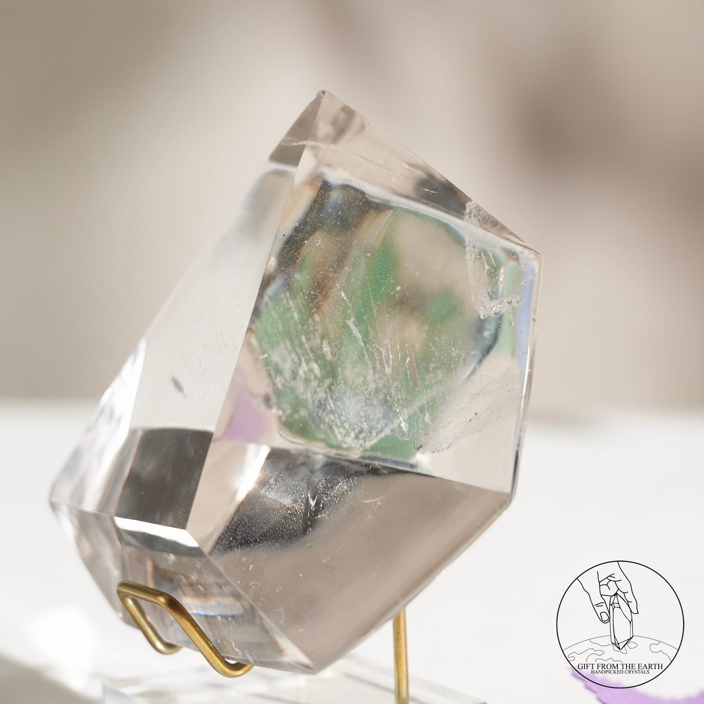 Clear quartz freeform