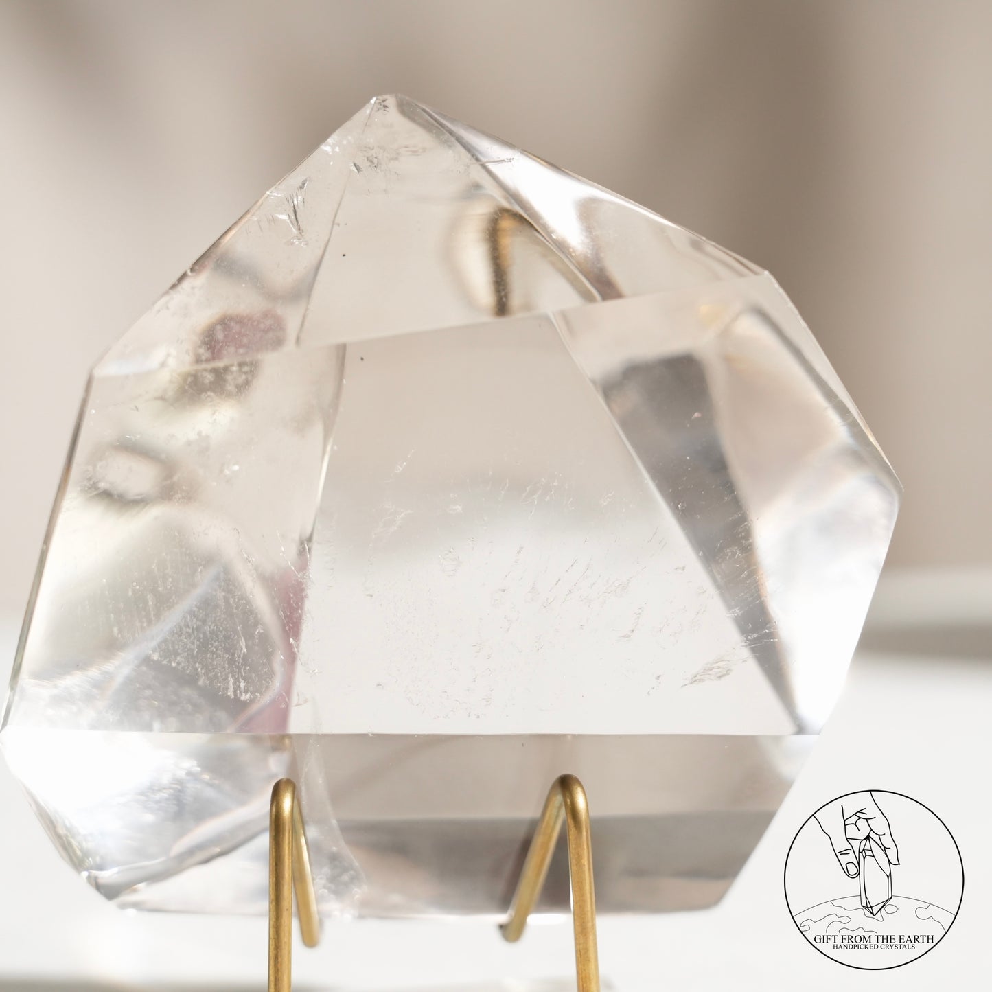 Clear quartz freeform