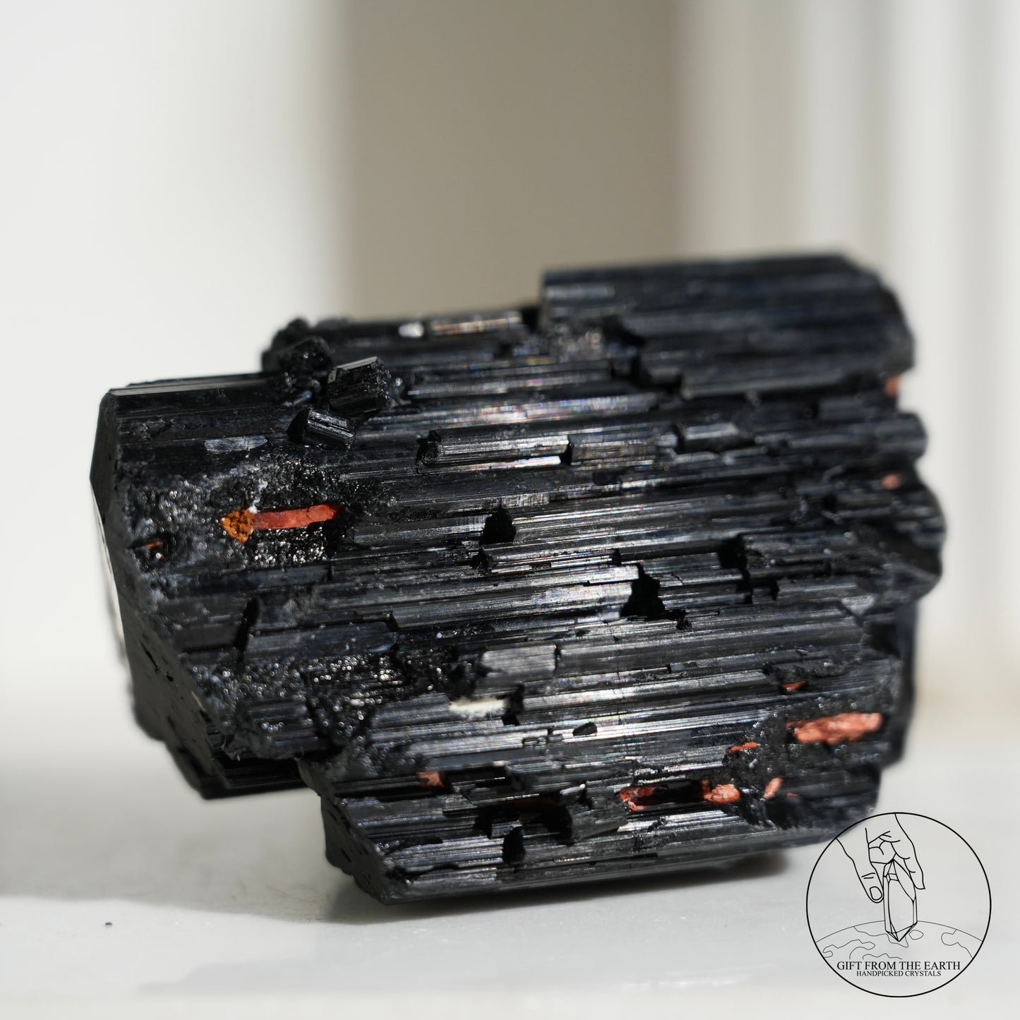 莫桑比克亮面黑碧璽原石