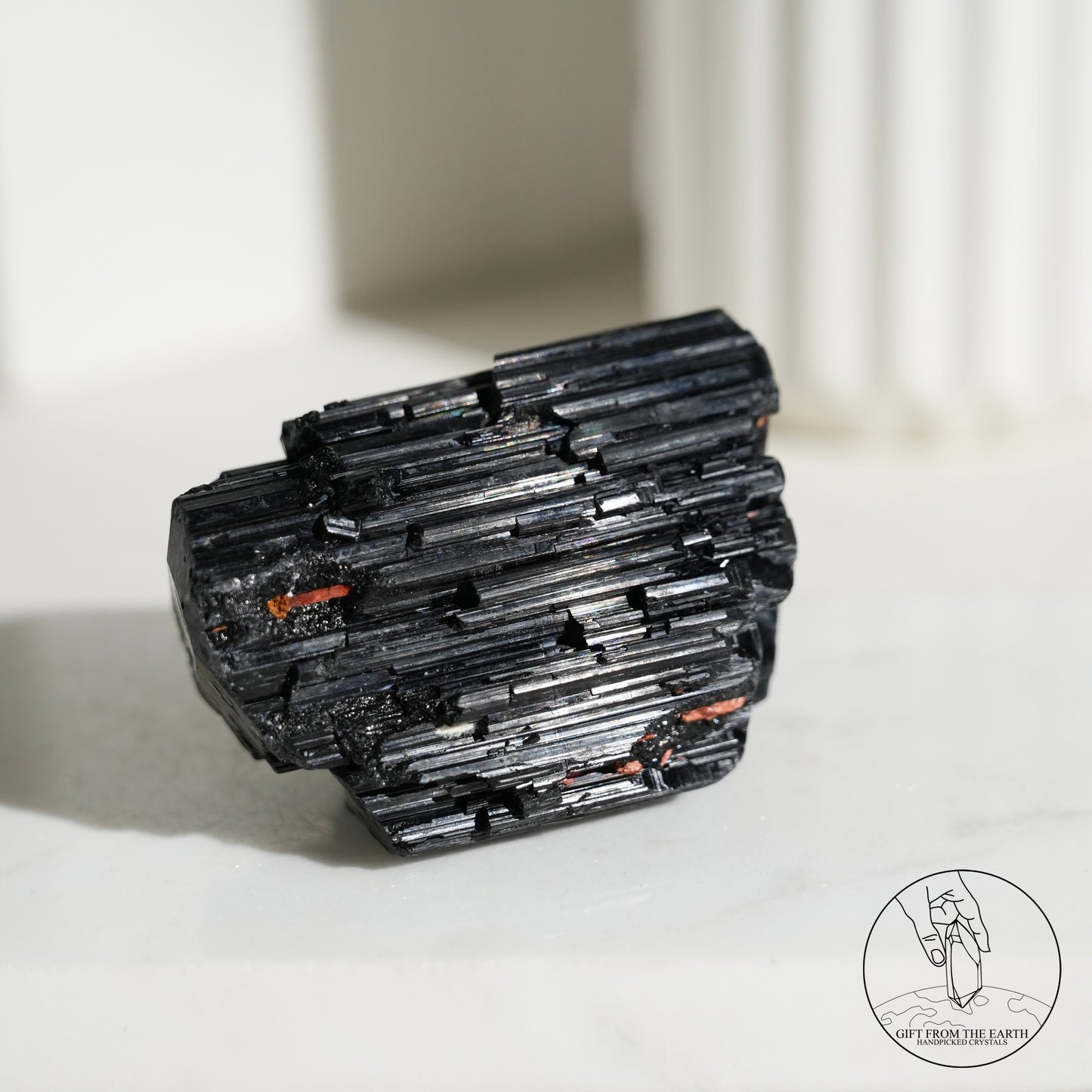 莫桑比克亮面黑碧璽原石