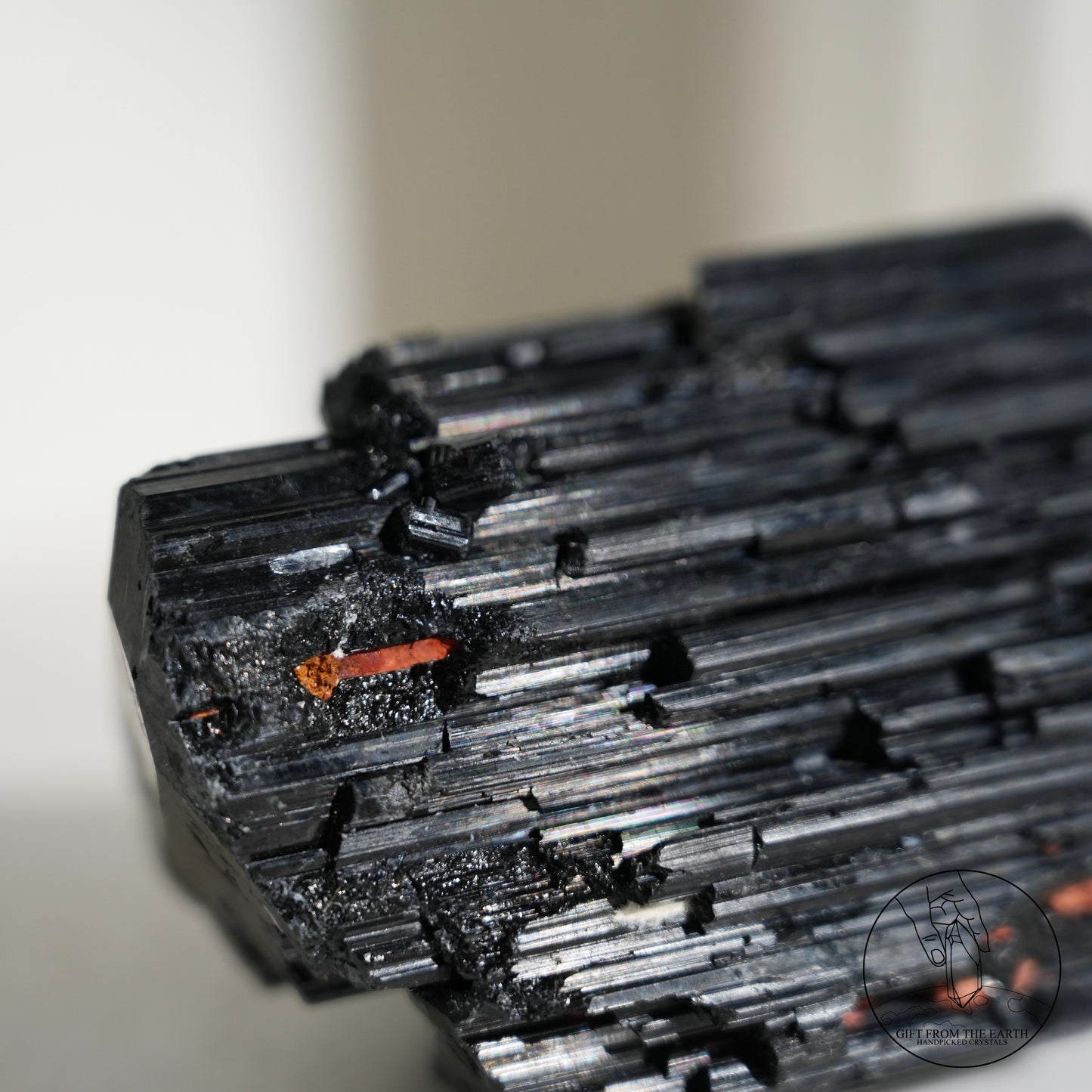 莫桑比克亮面黑碧璽原石