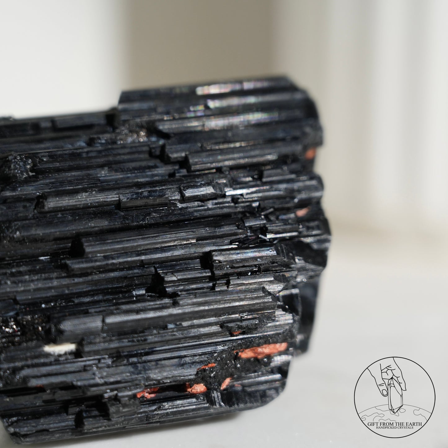 莫桑比克亮面黑碧璽原石