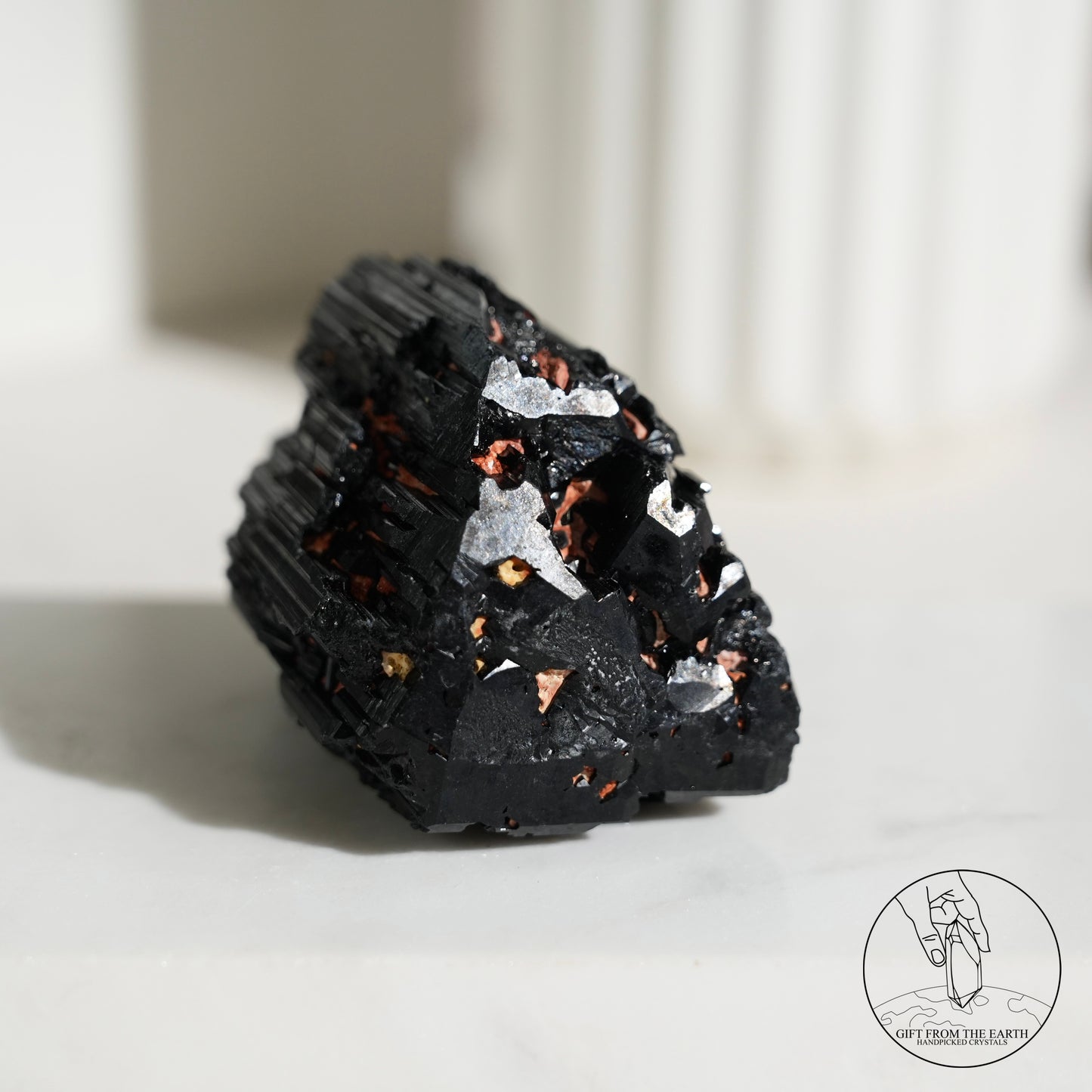 莫桑比克亮面黑碧璽原石