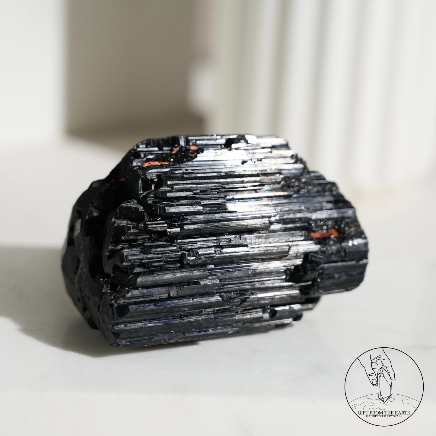 莫桑比克亮面黑碧璽原石