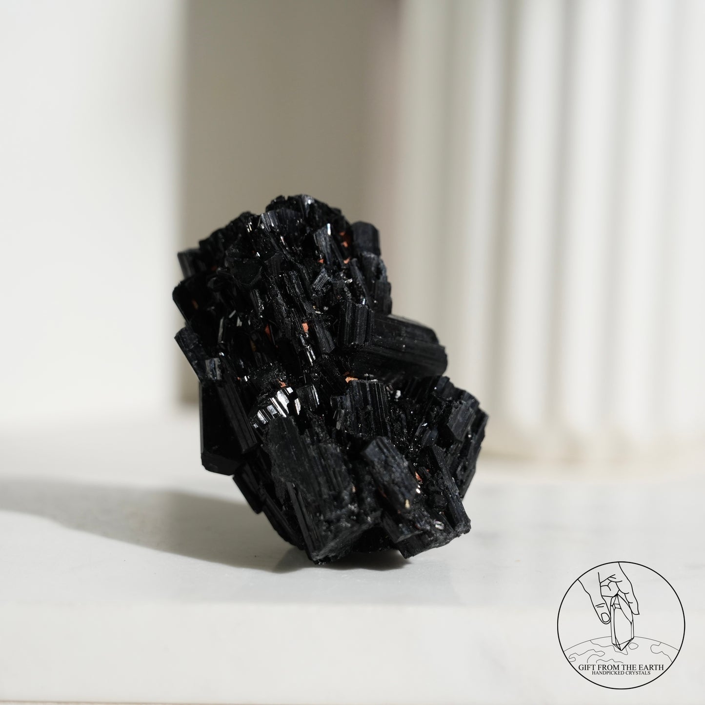 Mozambique lustrous black tourmaline 