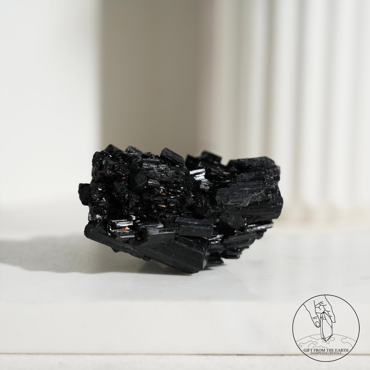 Mozambique lustrous black tourmaline 
